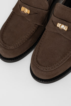 Penny Loafer Blair | Coffee Brown Suede