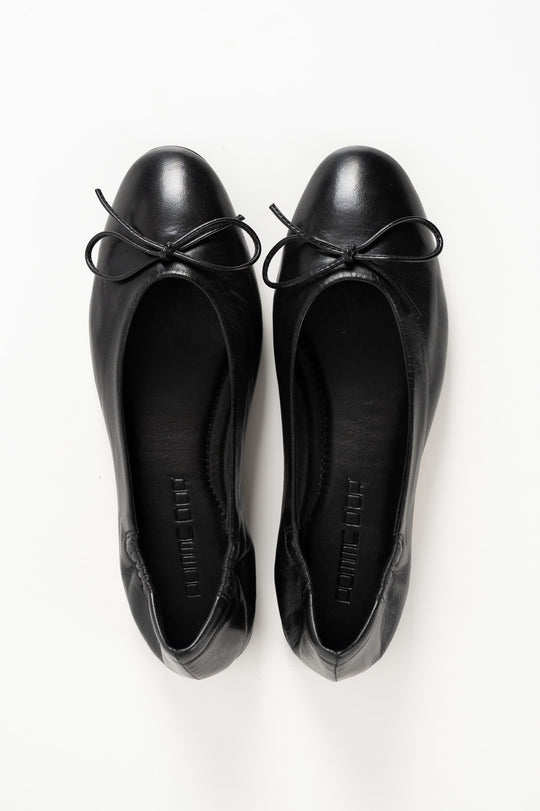Ballet Flat Giorgia | Black Nappa Leather