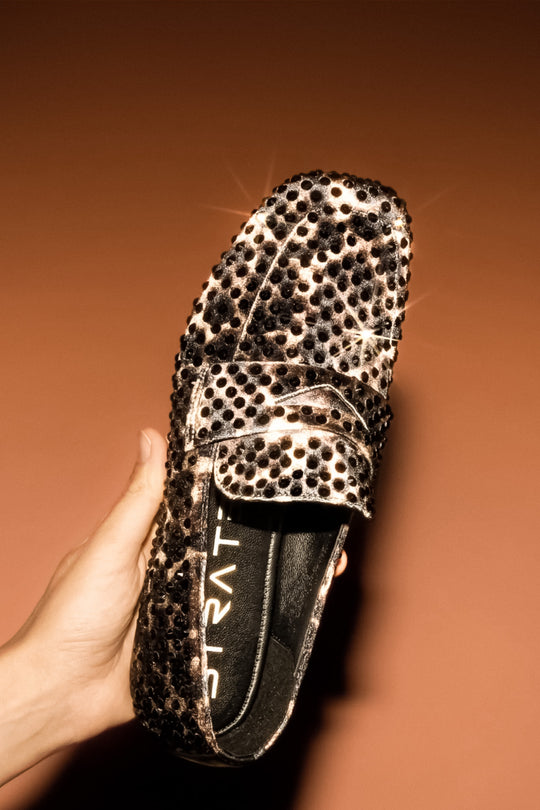 Crystal Loafer Vanity | Leopard Strass