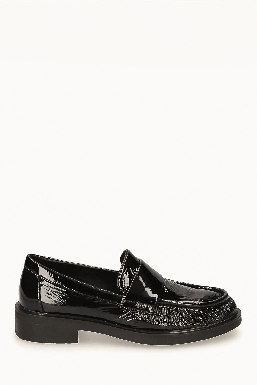 Crystal Loafer Romy | Black Patent Nappa Leather
