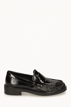Crystal Loafer Romy | Black Patent Nappa Leather