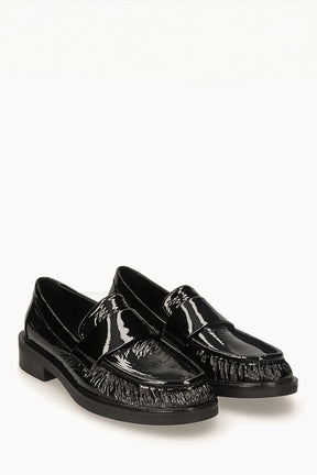 Crystal Loafer Romy | Black Patent Nappa Leather