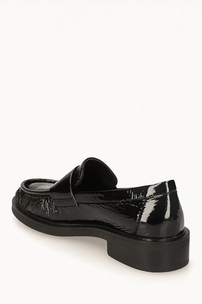 Crystal Loafer Romy | Black Patent Nappa Leather