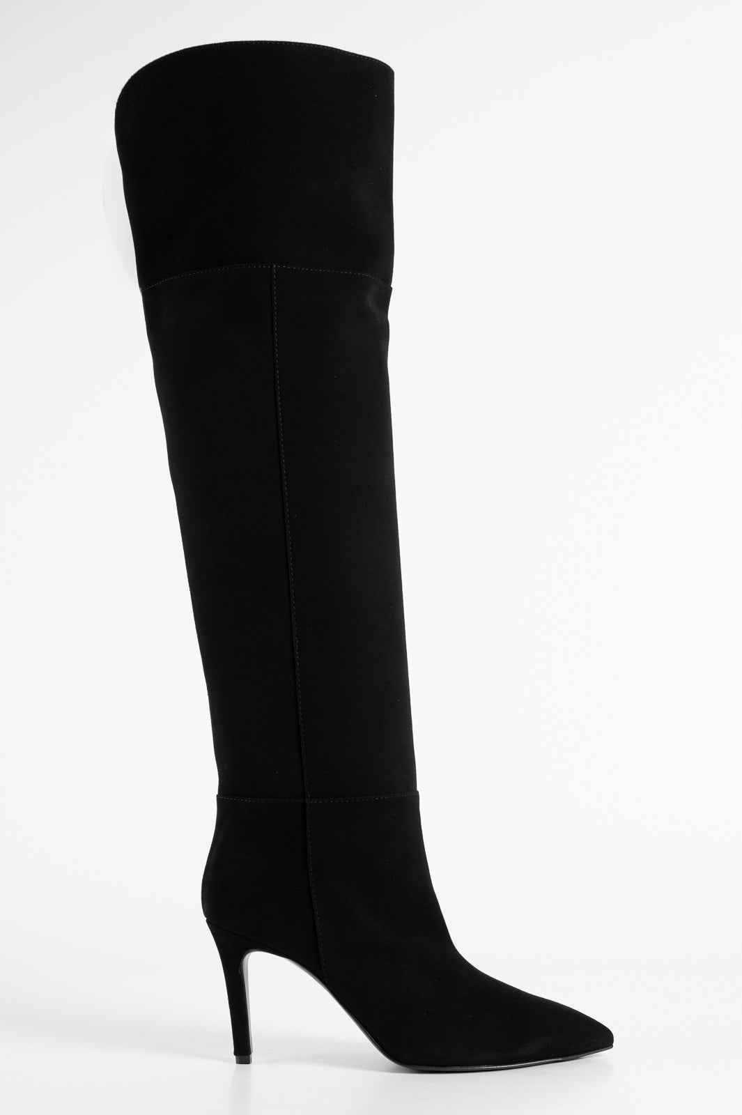 Over-Knee Boot Aveline 8cm | Midnight Black Suede