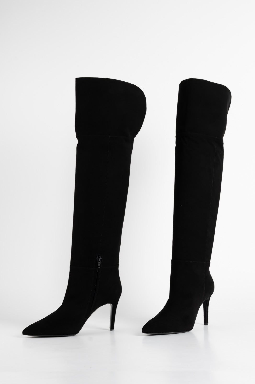 Over-Knee Boot Aveline 8cm | Midnight Black Suede