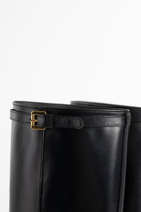 High Boot Vesna 5cm Wedge | Noble Black Calf Leather