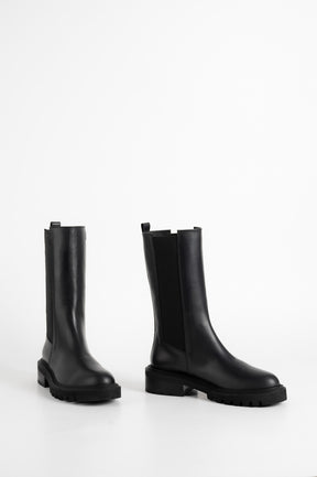 Stretch Boot Malibu | Noble Black Calf Leather