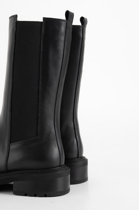 Stretch Boot Malibu | Noble Black Calf Leather