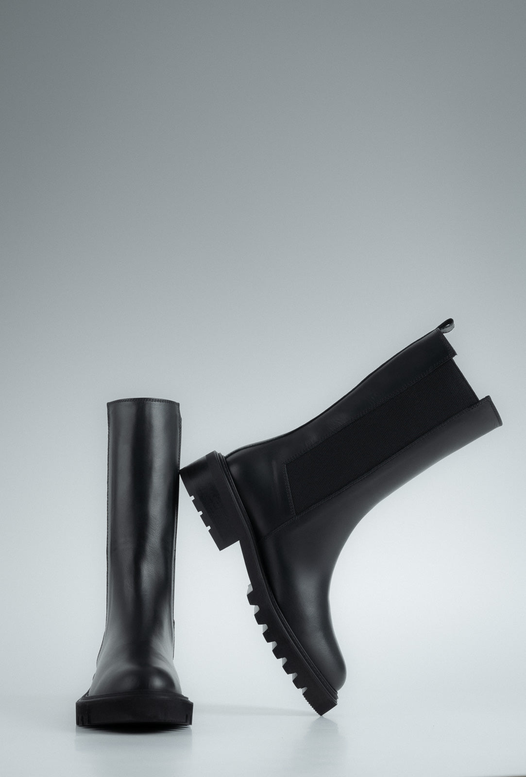 Stretch Boot Alba | Noble Black Calf Leather