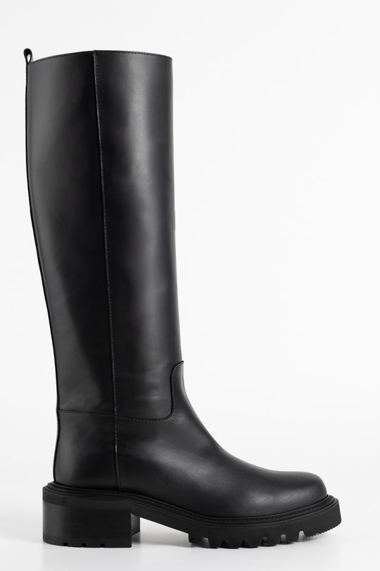 High Boot Malibu | Noble Black Calf Leather