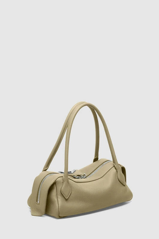 Bag Anna | Mauve Green Calf Leather