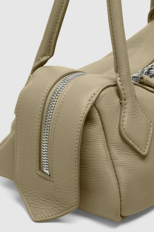 Bag Anna | Mauve Green Calf Leather