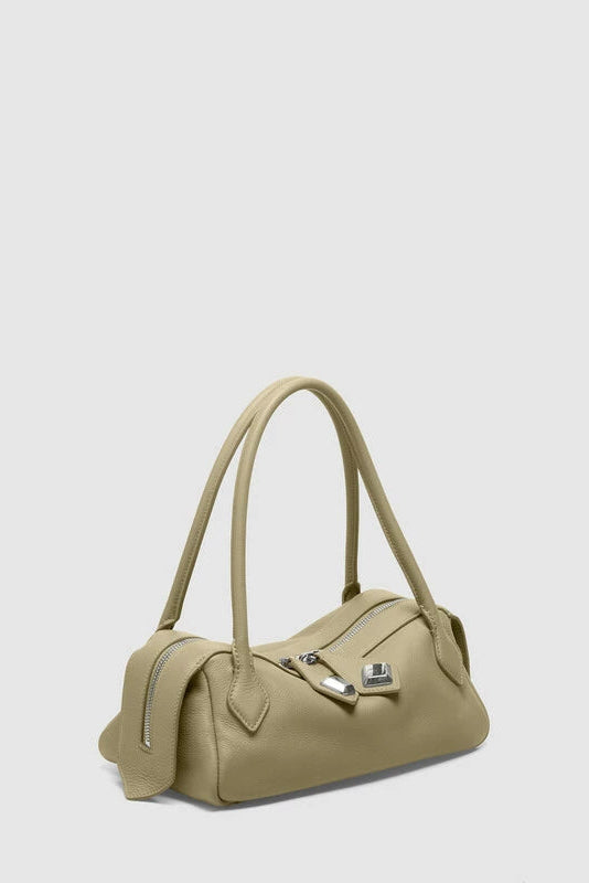 Bag Anna | Mauve Green Calf Leather