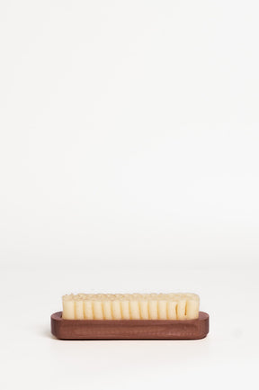 Suede Cleaning Brush 12cm | Natural Crepe & Sipo Wood