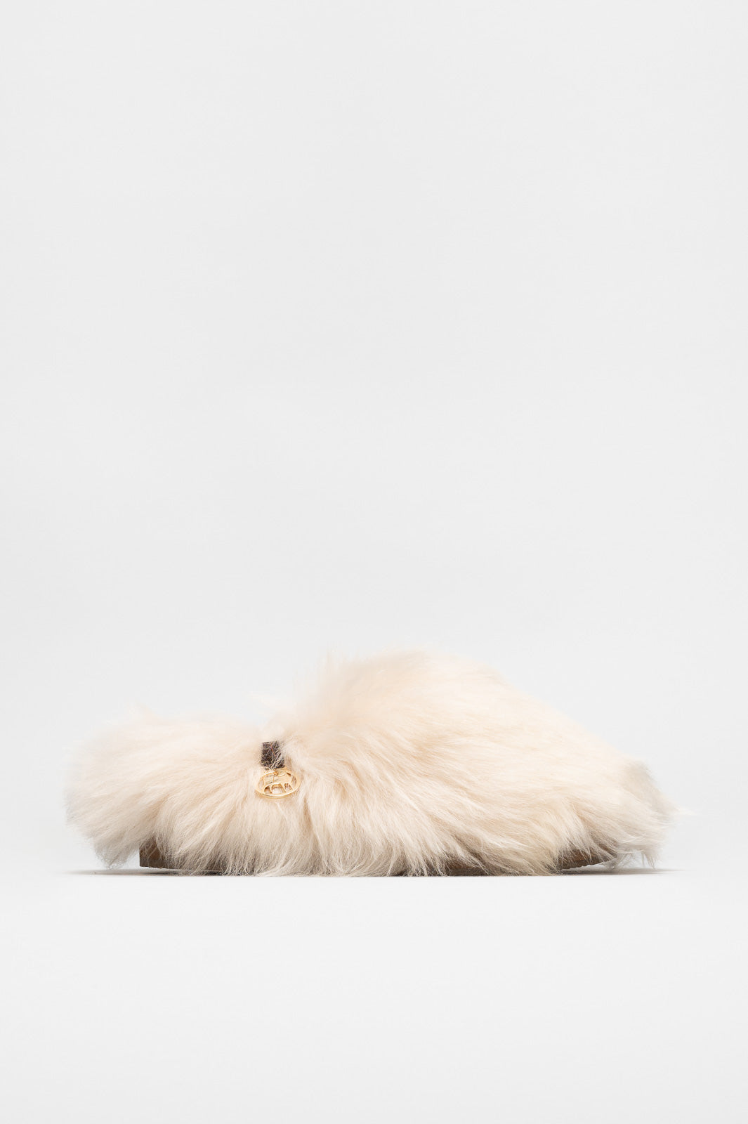 Slip-On Flat Meribel | Linen Beige Fur