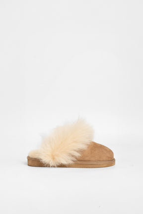 Slipper Evelina | Brown Shearling
