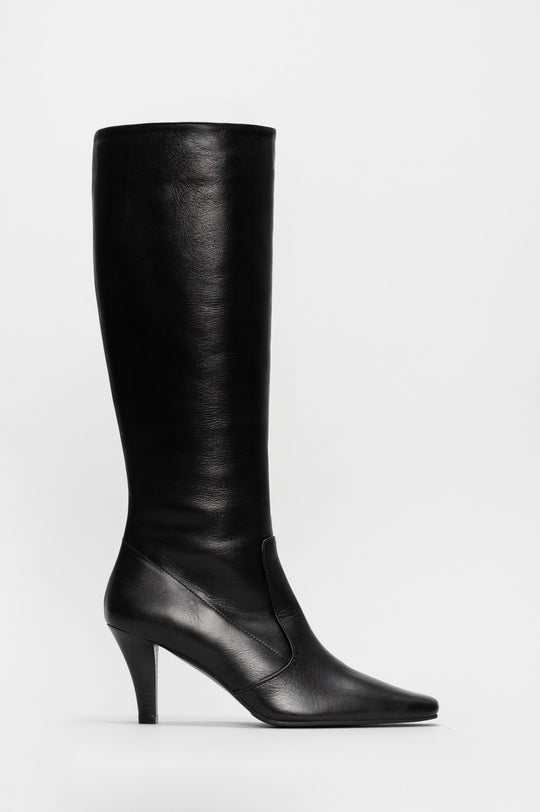 High Boot Tripon | Black Calf Leather