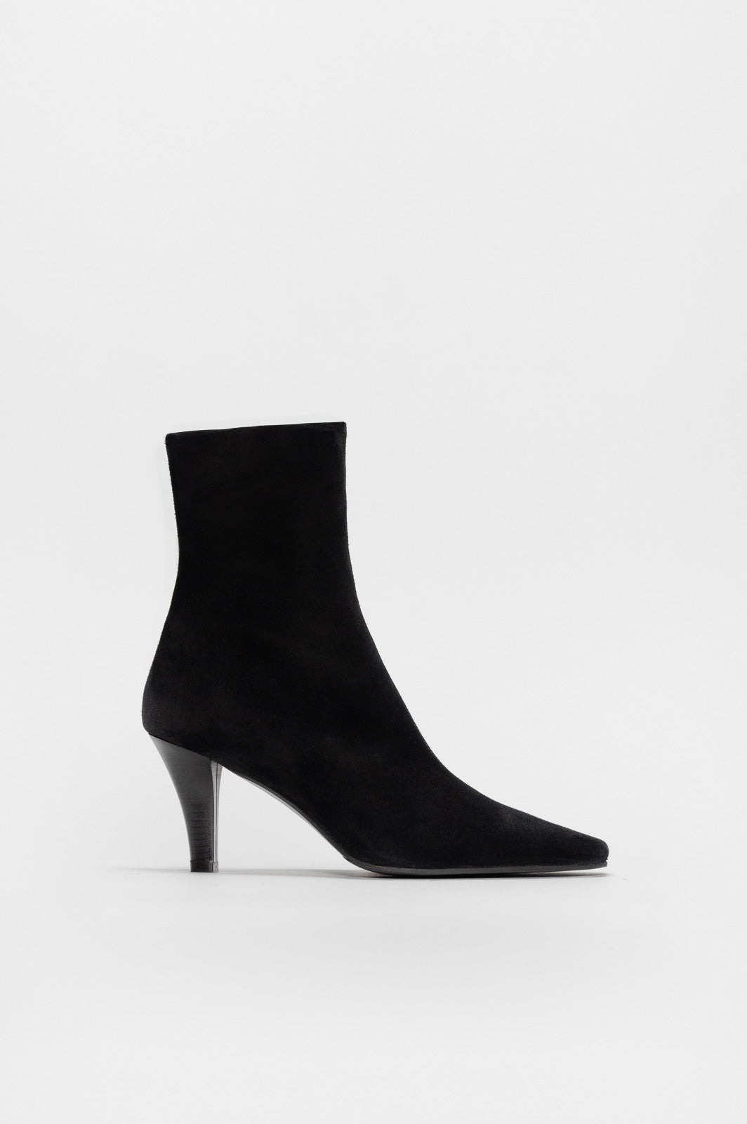 Heeled Ankle Boot Renna | Deep Black Suede
