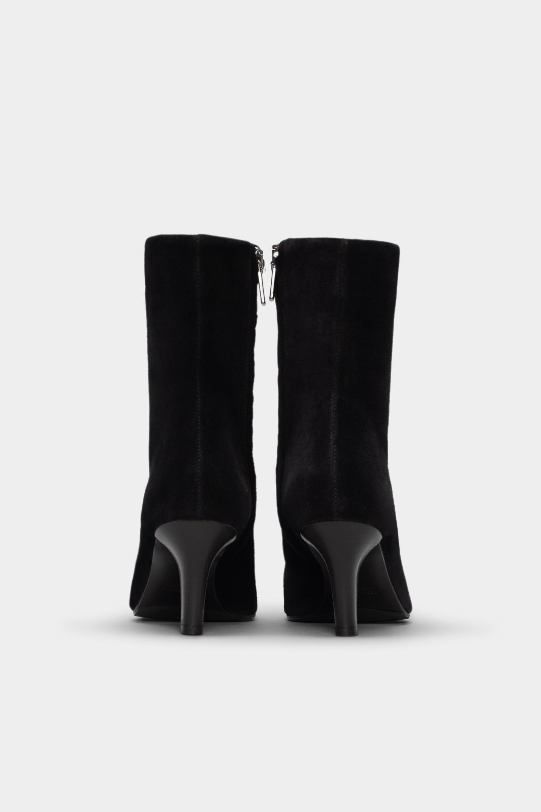 Heeled Ankle Boot Renna | Deep Black Suede