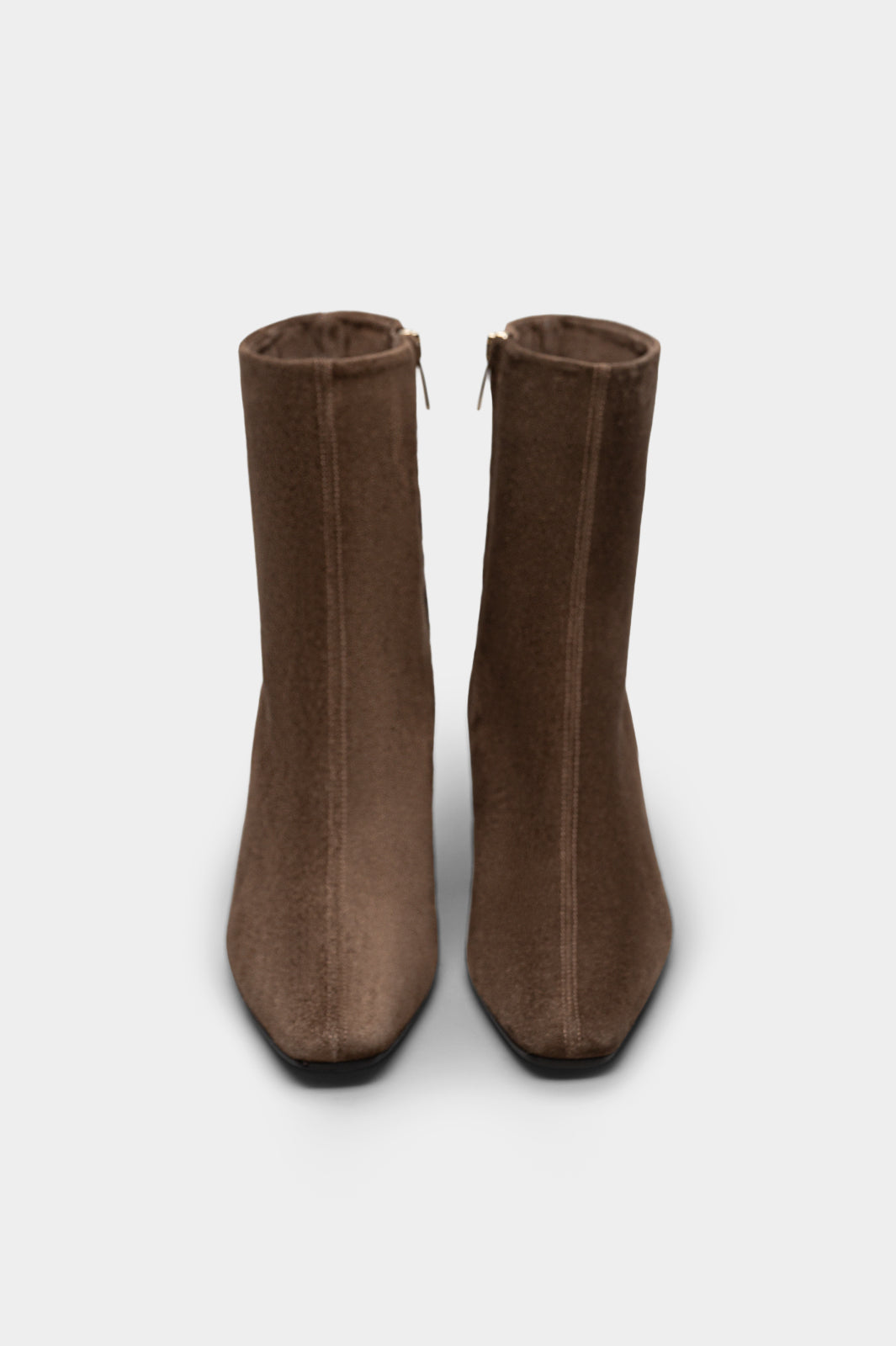 Heeled Ankle Boot Renna | Mud Brown Suede