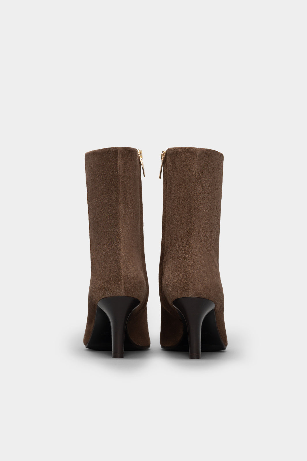 Heeled Ankle Boot Renna | Mud Brown Suede