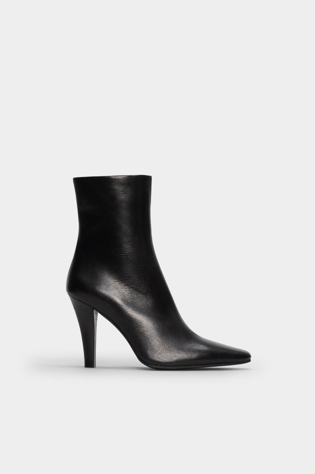 Heeled Ankle Boot Tripon | Black Calf Leather