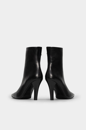 Heeled Ankle Boot Tripon | Black Calf Leather