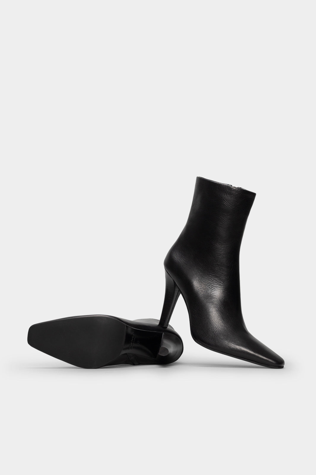 Heeled Ankle Boot Tripon | Black Calf Leather