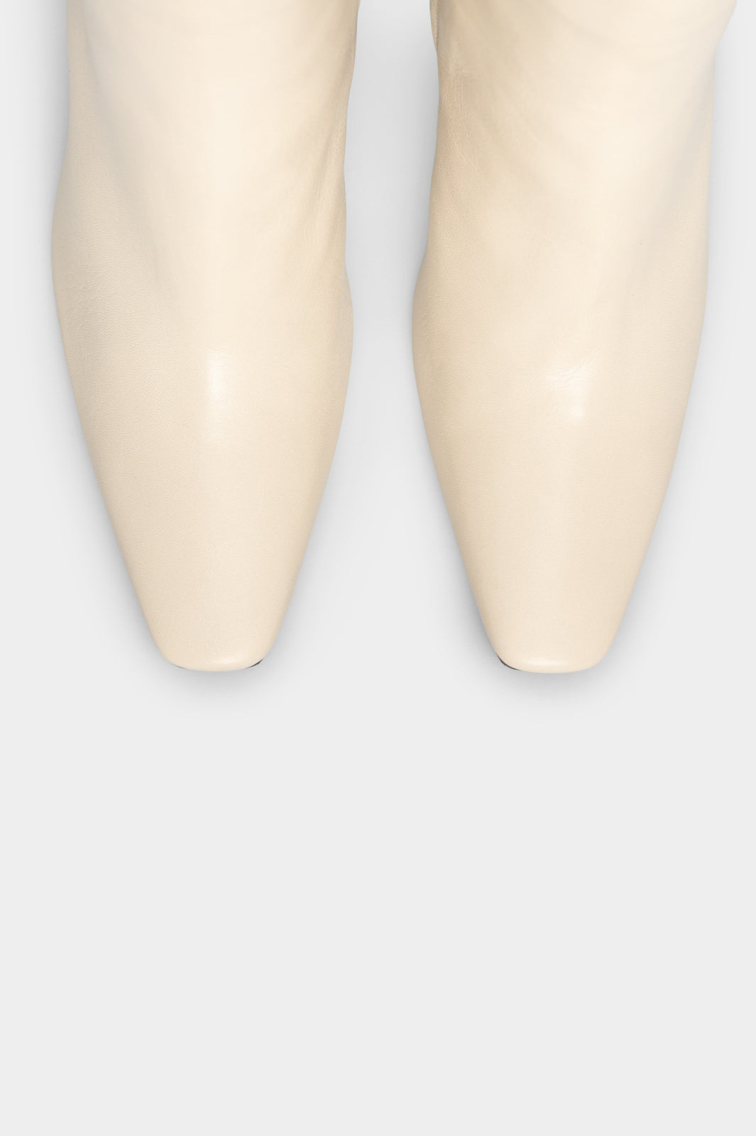 Heeled Ankle Boot Tripon | Cream White Calf Leather