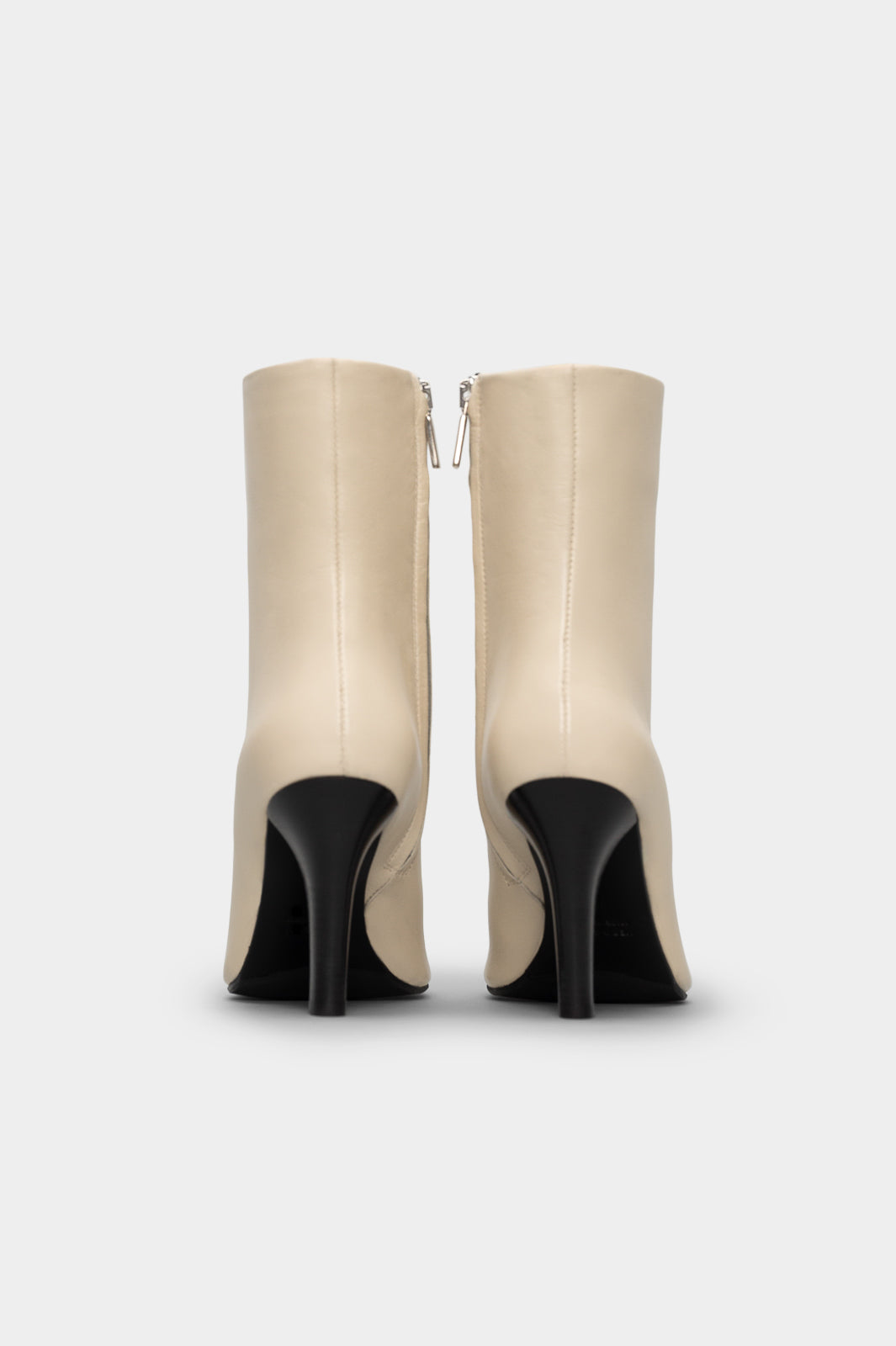 Heeled Ankle Boot Tripon | Cream White Calf Leather
