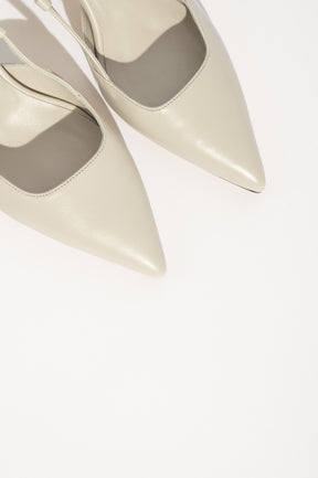 Slingback Pump Peony | Off-White