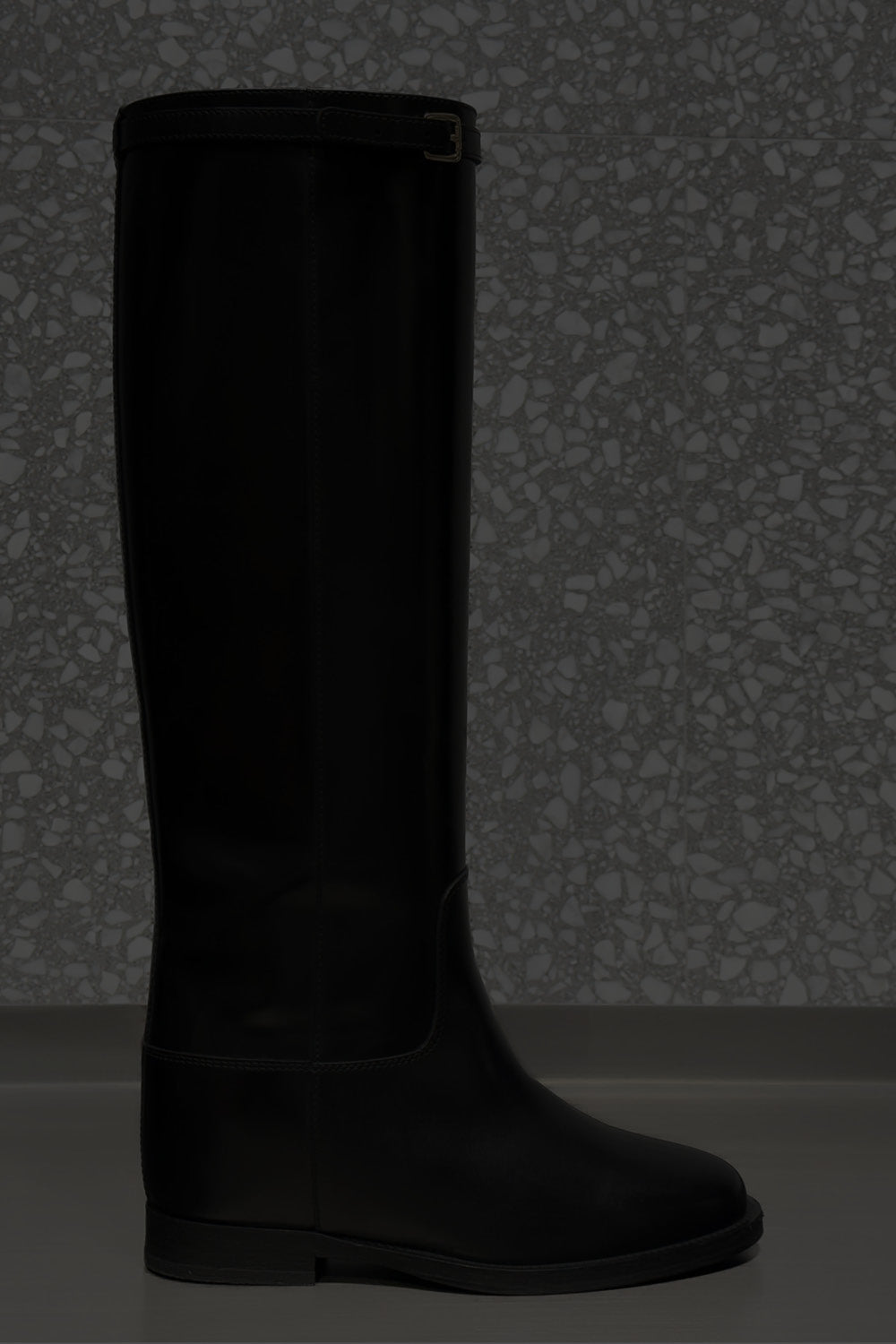 High Boot Vesna 5cm Wedge | Noble Black Calf Leather