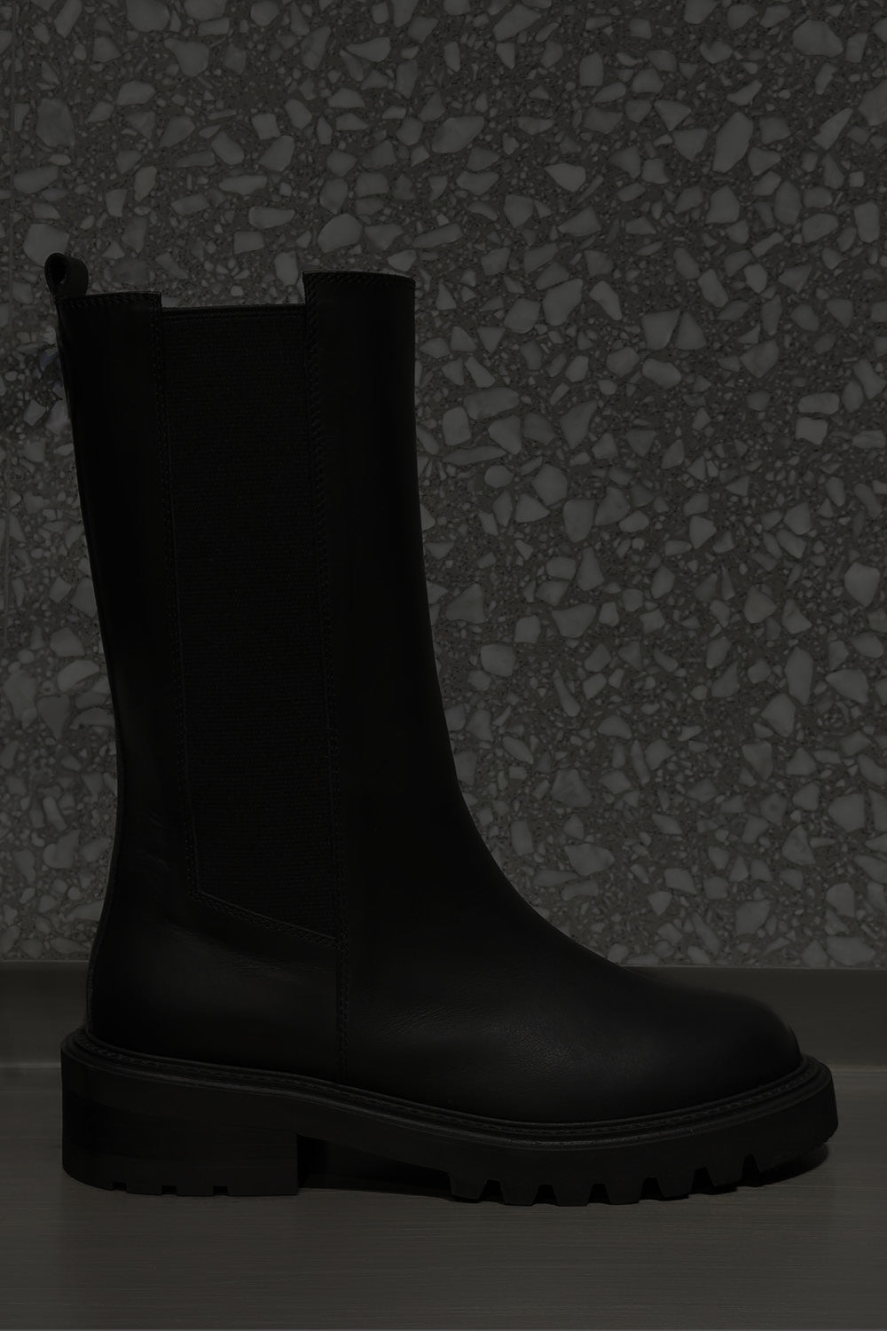 Stretch Boot Alba | Noble Black Calf Leather