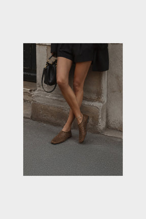 Crystal Flat Bijoux | Bronze Crystal-Embellished