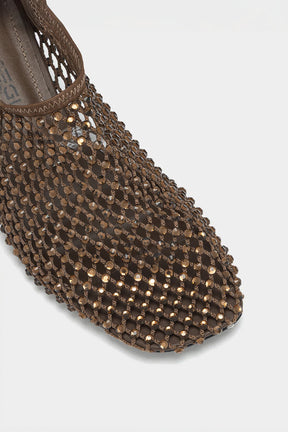 Crystal Pump Jewels | Bronze Crystal-Embellished