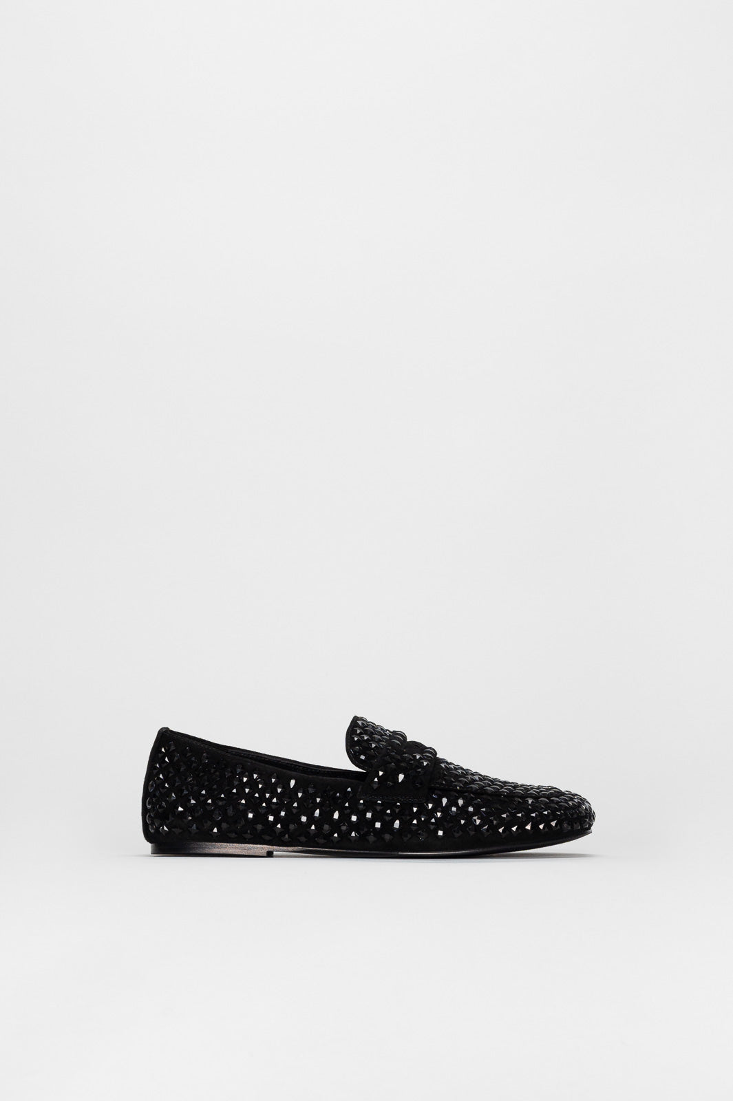 Crystal Loafer Vanity | Midnight Black Suede
