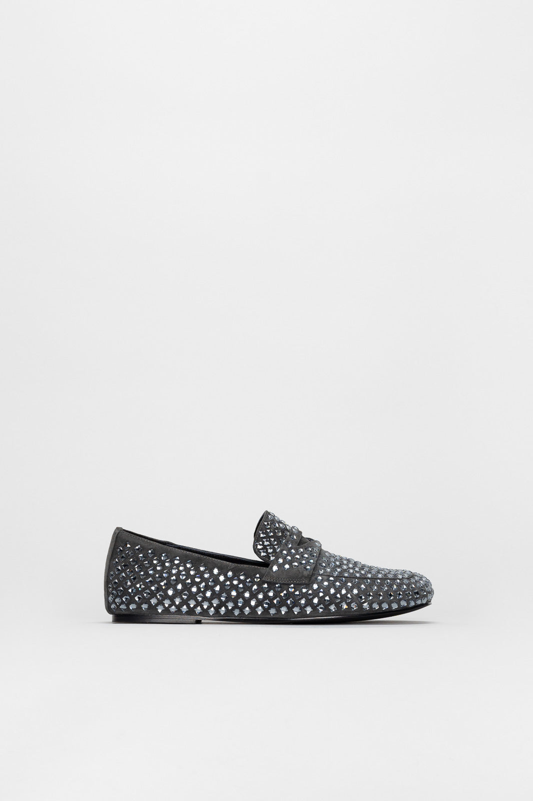 Crystal Loafer Vanity | Ash Grey Suede