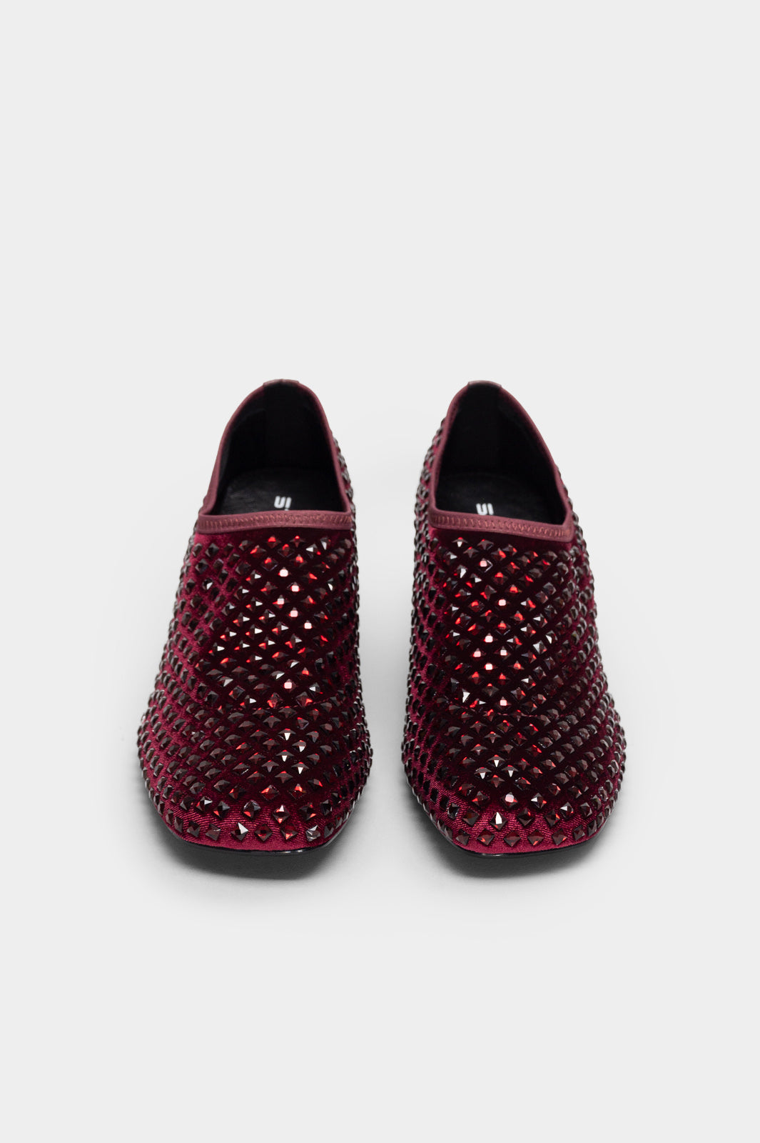 Crystal Pump Miss | Burgundy Velvet