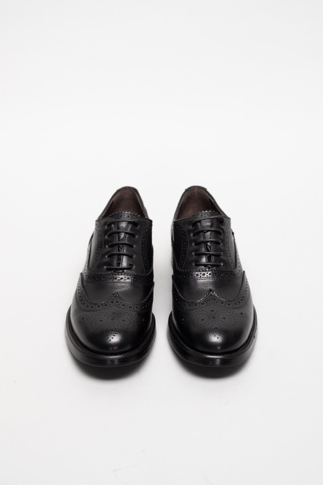 Women's Oxford Brogue Ginevra | Elegant Black Calf Leather