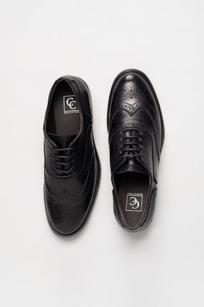 Women's Oxford Brogue Ginevra | Elegant Black Calf Leather