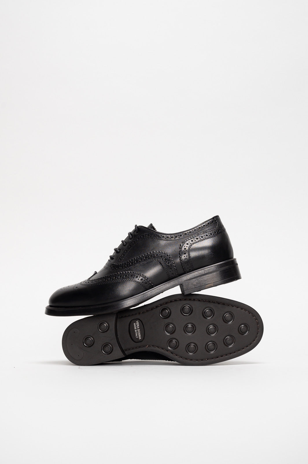 Women's Oxford Brogue Ginevra | Elegant Black Calf Leather