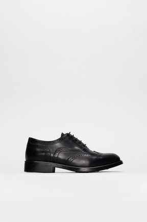 Women's Oxford Brogue Ginevra | Elegant Black Calf Leather