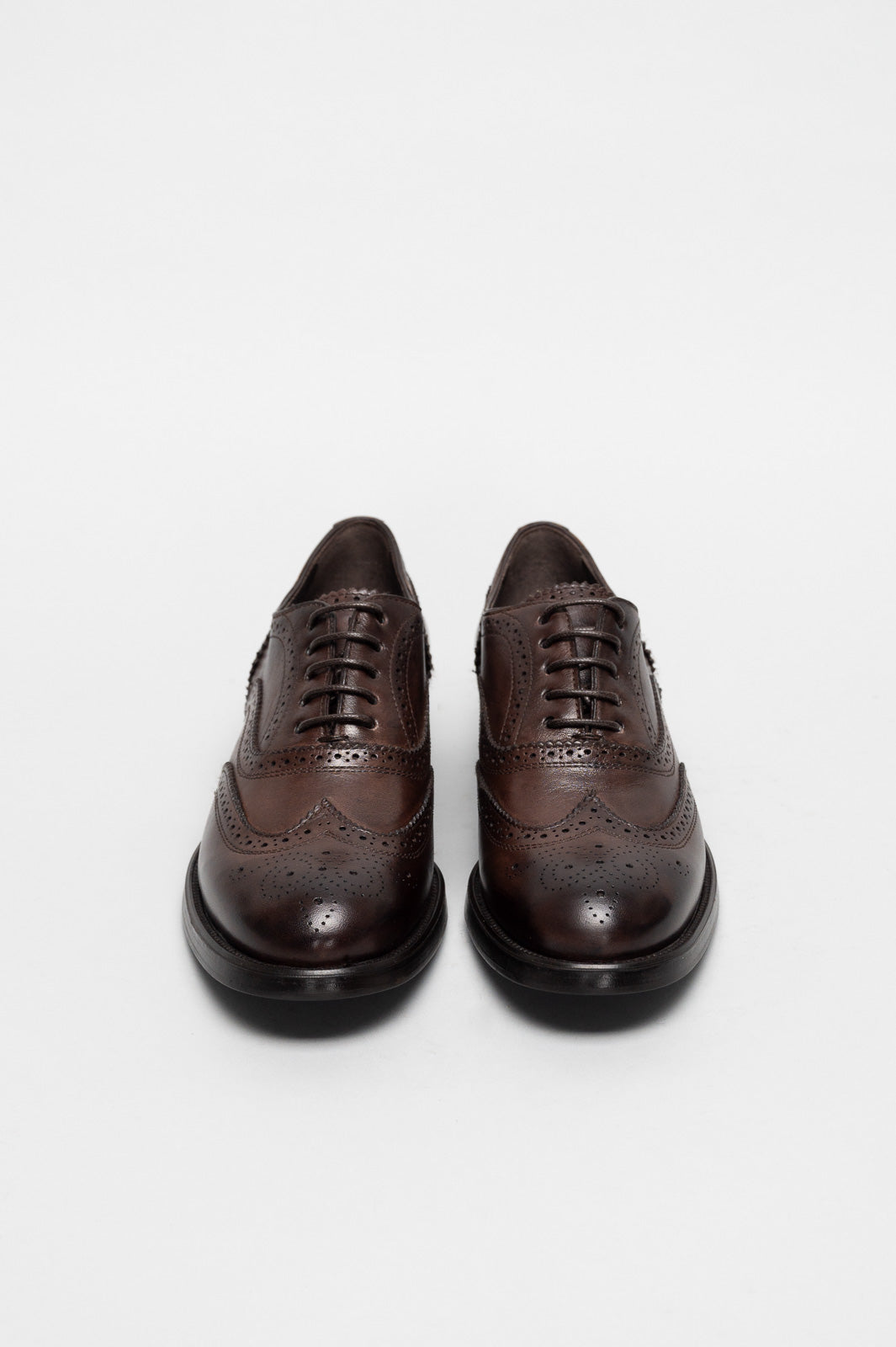 Women's Oxford Brogue Ginevra | Rustic Brown Calf Leather