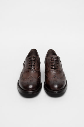 Women's Oxford Brogue Ginevra | Rustic Brown Calf Leather
