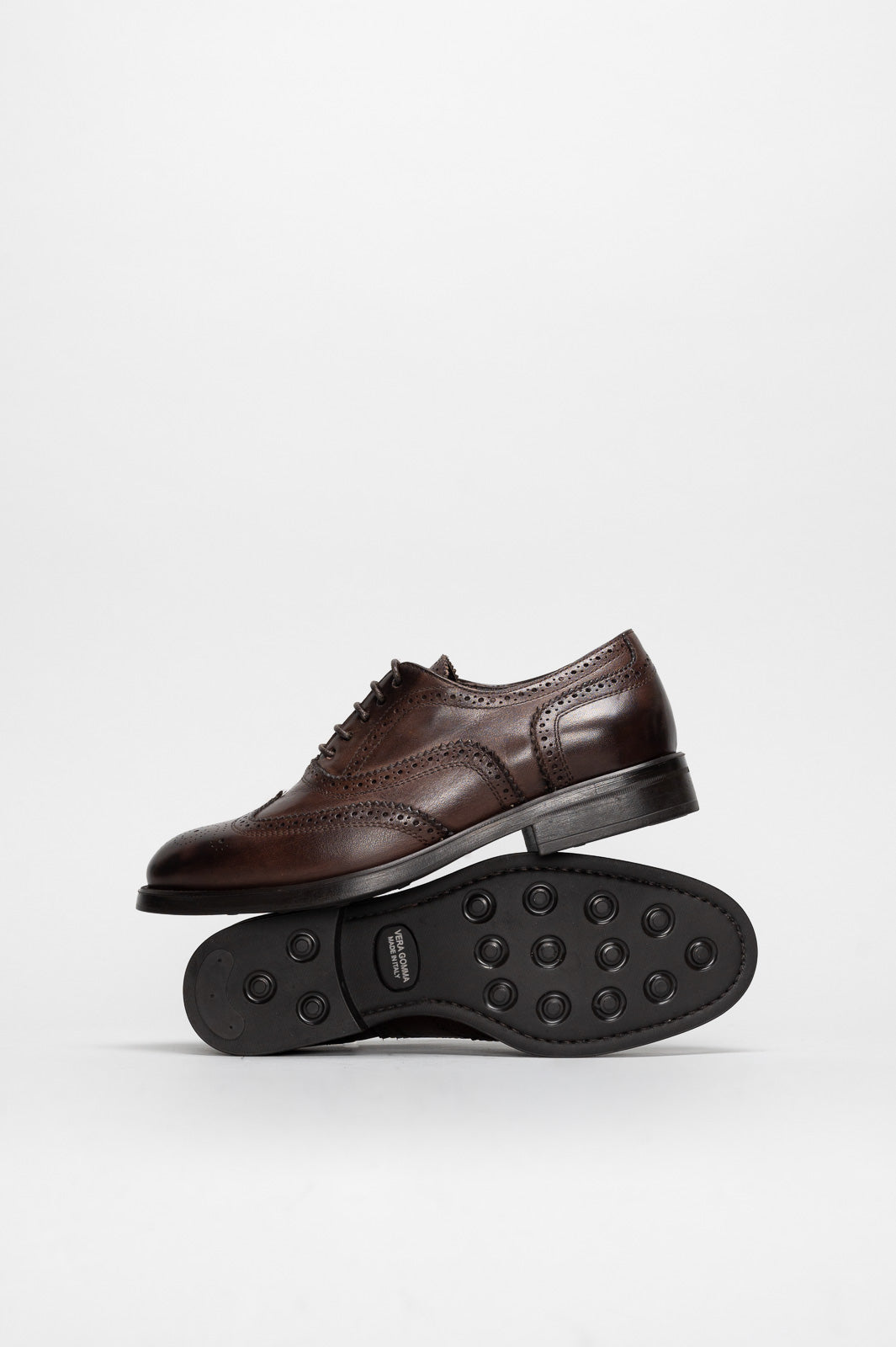 Women's Oxford Brogue Ginevra | Rustic Brown Calf Leather