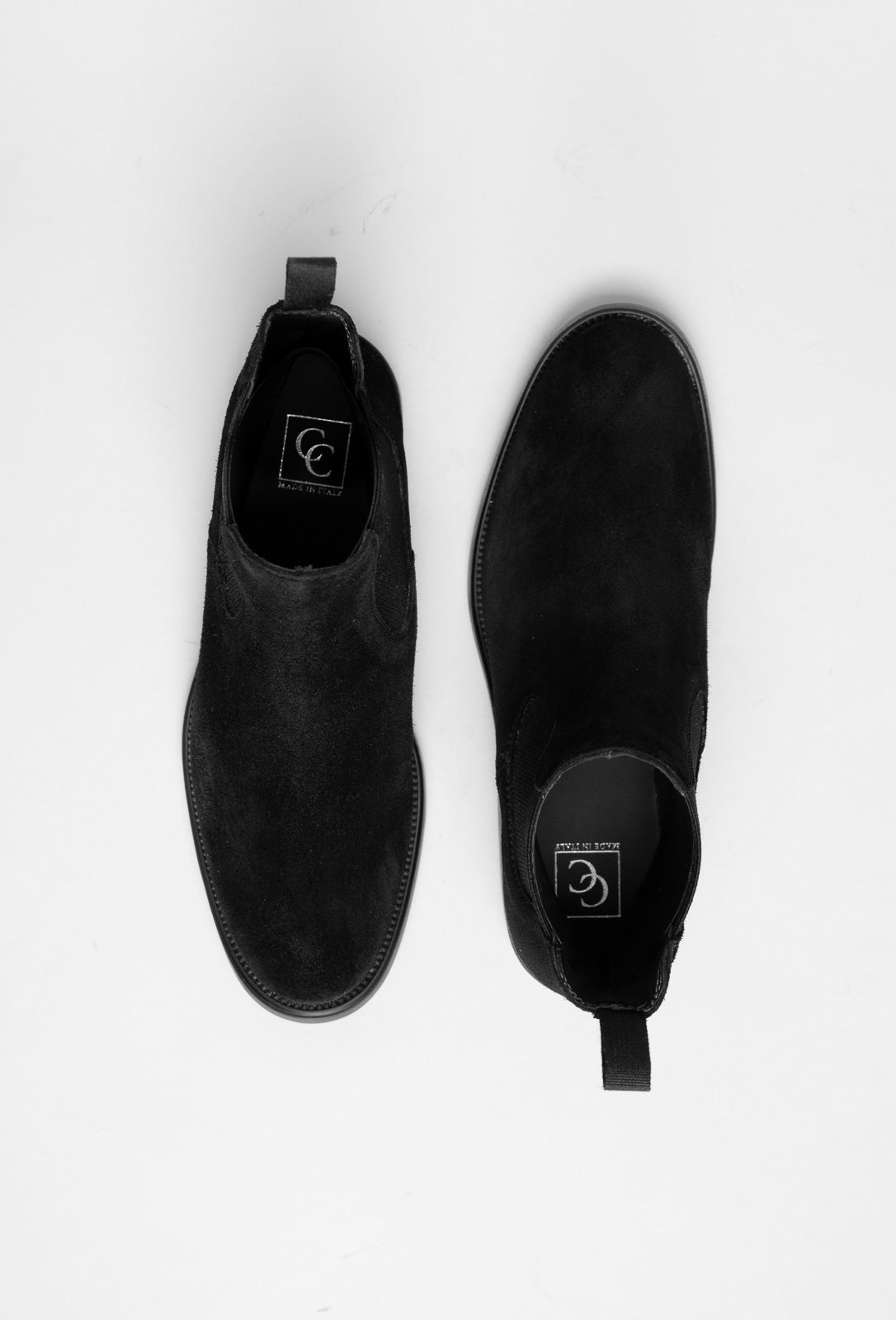 Chelsea Boot Serata | Deep Black Calf Suede