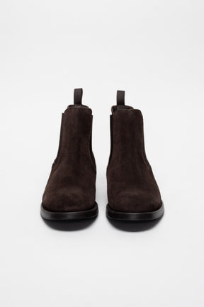 Chelsea Boot Serata | Coffee Brown Calf Suede