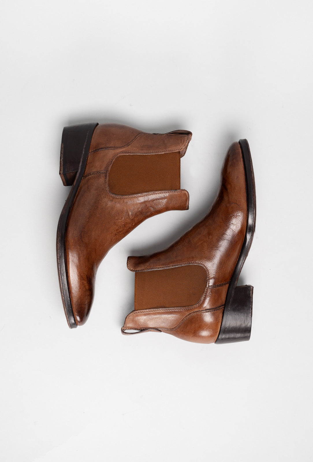 Heeled Boot Scarpina | Brandy Brown Buffalo Leather