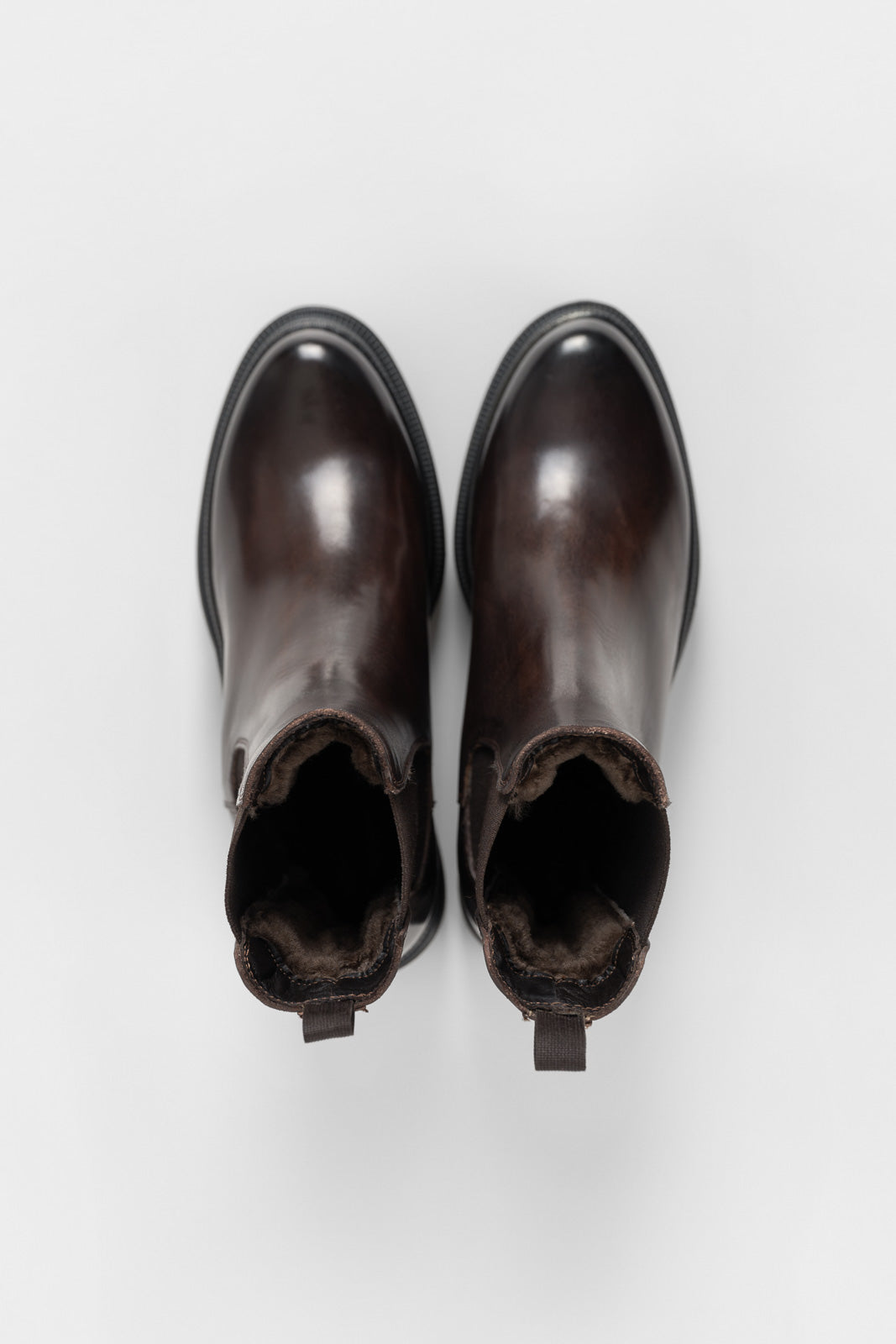 Shearling Boot Umbra | Brown Calf Leather