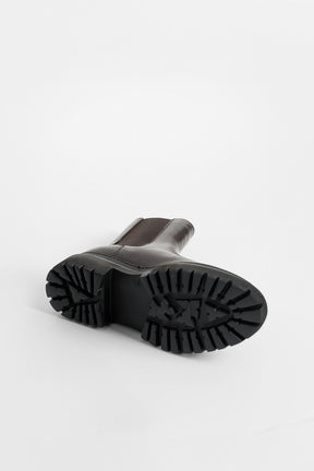 Shearling Boot Umbra | Brown Calf Leather